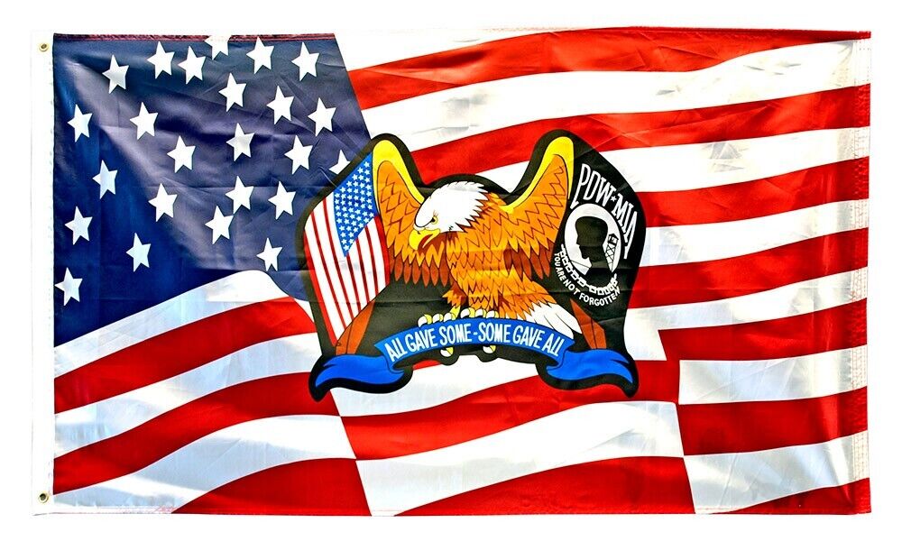 All Gave Some, Some Gave All American Flag Novelty Flag Banner NEW! 3 ft x 5 ft Home & Garden:Yard, Garden & Outdoor Living:Décor:Flags Cozy Home Treasures
